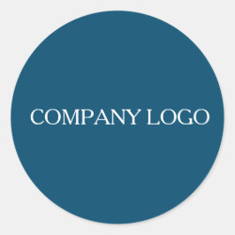 Logo van aangepast bedrijf ronde sticker