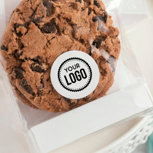 Logo van aangepast bedrijf ronde sticker