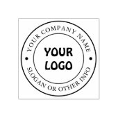 Logo van aangepast bedrijf rubberstempel (Afrduk)