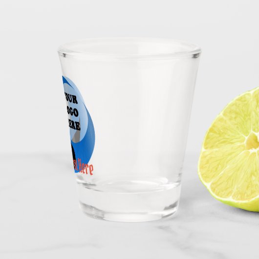 Logo van aangepast bedrijf shot glas (Rechts)