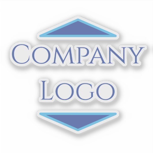 Logo van aangepast bedrijf sticker (Voorkant)