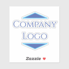Logo van aangepast bedrijf sticker