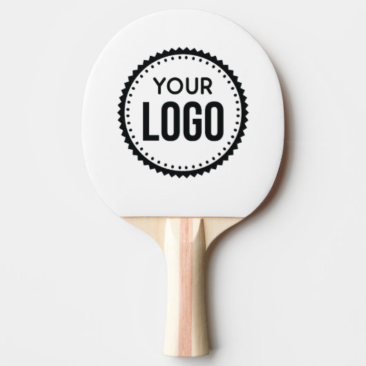 Logo van aangepast bedrijf tafeltennisbatje (Voorkant)