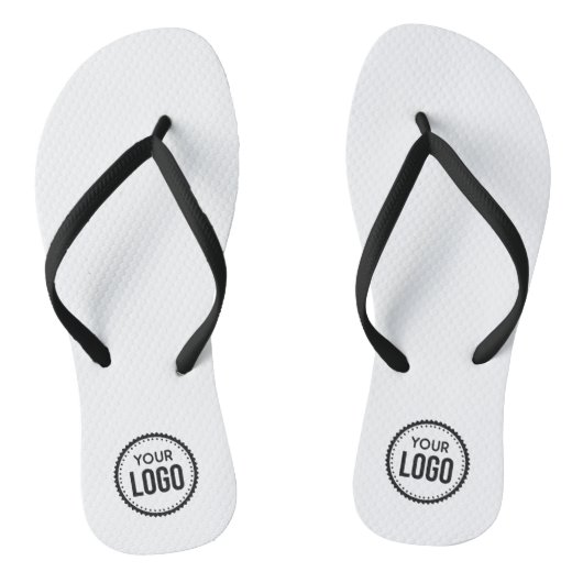 Logo van aangepast bedrijf teenslippers (Voetbed)