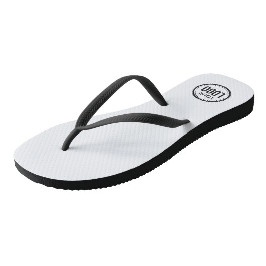 Logo van aangepast bedrijf teenslippers (Schuin)