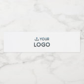 Logo van aangepast bedrijf waterfles etiket (Enkel label)