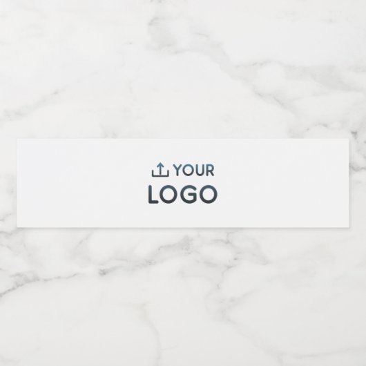 Logo van aangepast bedrijf waterfles etiket (Enkel label)