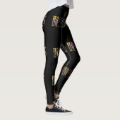 Logo van Afbeelding van paarden en van paarden, zw Leggings (Rechts)