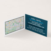 Logo van bedrijf, Dog Trainer Gedetailleerd Visitekaartje (Binnen)