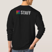 Logo van bedrijf hier Modern Elegant Mannen Person T-shirt (Achterkant)