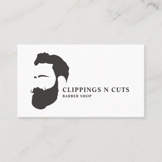 Logo van bier, Mannen Barbers Visitekaartje (Voorkant)