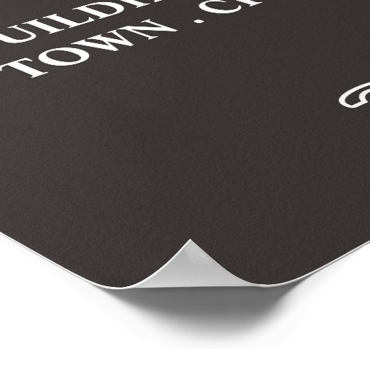 Logo van bier, prijslijst van Mannen met kappersba Poster (Hoek)