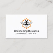 Logo van bijenteelt Honingbijenkooi Boerderij Visitekaartje (Voorkant)