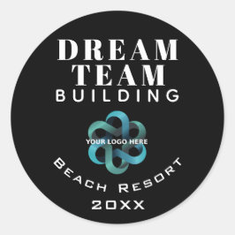 Logo van Black Dream Team Building Company Ronde Sticker