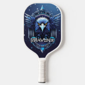 Logo van Blauwe Adelaar Witte Pickleball Paddle Ho (Achterkant)