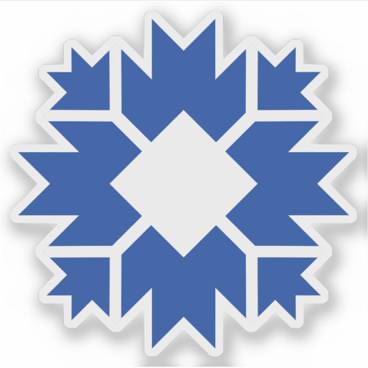 Logo van Bloomington, Indiana, VS Sticker (Voorkant)