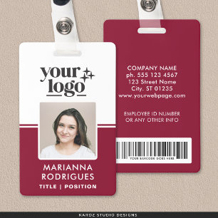 Logo van Bourgondië Veiligheid Foto Streepjescode Badge