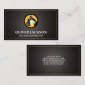 Logo van bouwvoertuig | Vastgoedontwikkeling Visitekaartje (Voorkant / Achterkant)