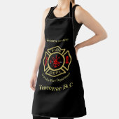 Logo van brandweer We dienen om RG te redden Schort (Insitu)