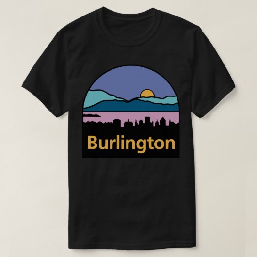 Logo van Burlington, Vermont Sticker T-shirt (Design voorkant)