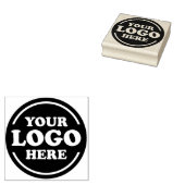 Logo van Business Company Round Rubberstempel (Gestempeld)
