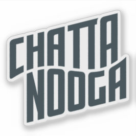 Logo van Chattanooga, Tennessee, Verenigde Staten Sticker