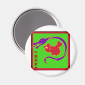 Logo van Chinese Nationale Partij Magneet (Voorkant / Achterkant)