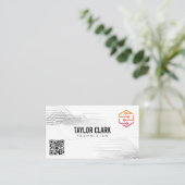 Logo van Circuit Board Component Tech | QR-code Visitekaartje (Staand voorkant)