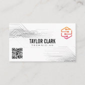 Logo van Circuit Board Component Tech | QR-code Visitekaartje (Voorkant)