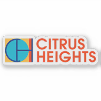 Logo van Citrus Heights, Californië, VS Sticker
