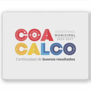 Logo van Coacalco de Berriozábal, Mexico Sticker