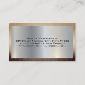 Logo van commercieel onroerend goed gebouw visitekaartje (Achterkant)