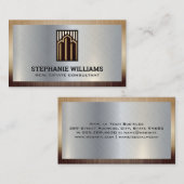 Logo van commercieel onroerend goed gebouw visitekaartje (Voorkant / Achterkant)