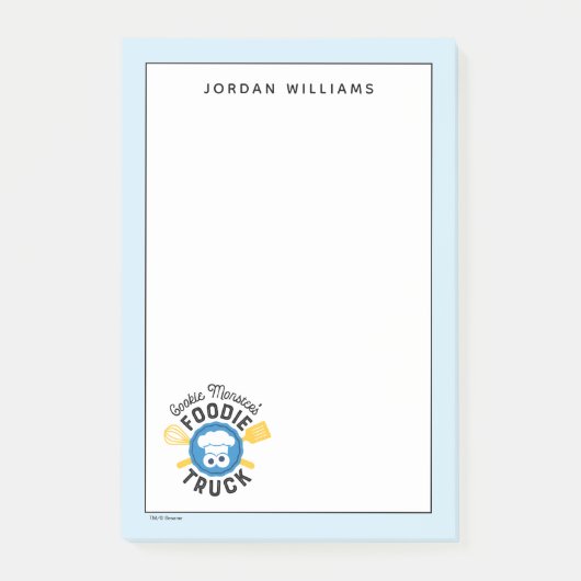 Logo van Cookie Monster's Foodie Truck Post-it® Notes (Voorkant)
