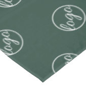 Logo van Custom Forest Green Trade Show Tafelkleed (Gekanteld)