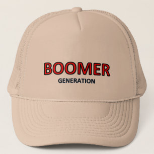Logo van de baby-boomgeneratie-pet trucker pet