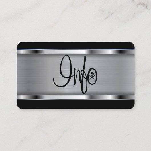 Logo van de Barberwinkel Visitekaartje (Achterkant)