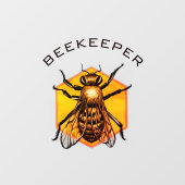  Logo van de bijenteelt Raamsticker (Vel)