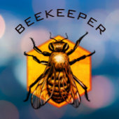 Logo van de bijenteelt Raamsticker