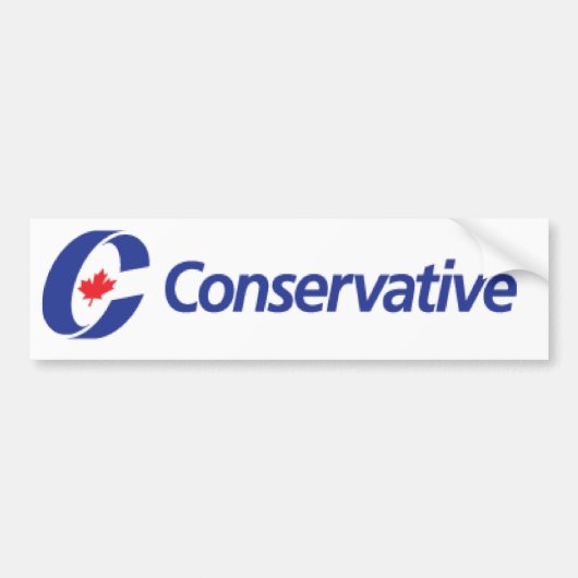 Logo van de Conservatieve Partij Bumpersticker (Voorkant)