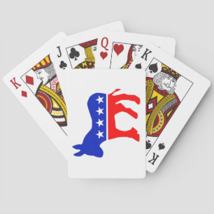 Logo van de Democratische Partij Pokerkaarten
