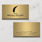 Logo van de dop | Goud metallisch Visitekaartje (Voorkant / Achterkant)