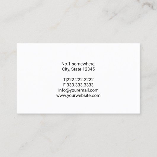 Logo van de drinkwaterpomp visitekaartje (Achterkant)