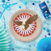 Logo van de Eagle van 4 juli Papieren Bordje (Feest)