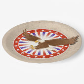 Logo van de Eagle van 4 juli Papieren Bordje (Gekanteld)