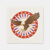  Logo van de Eagle van 4 juli Servet (Voorkant)