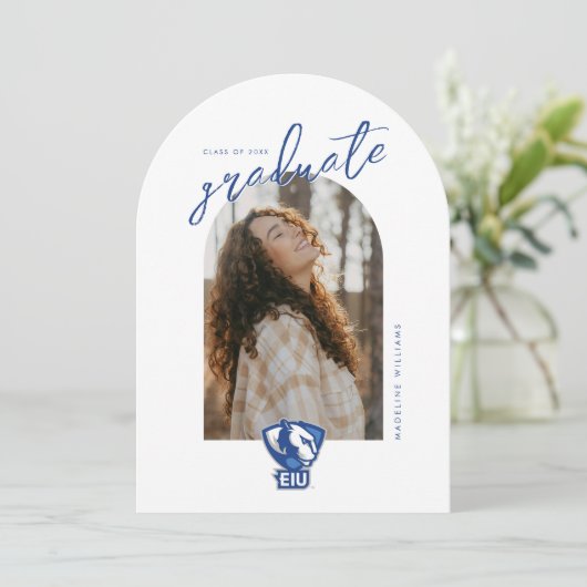 Logo van de Eastern Illinois University Panthers Kaart (Staand voorkant)