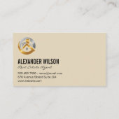 Logo van de Estate Agent/Keys Visitekaartje (Achterkant)