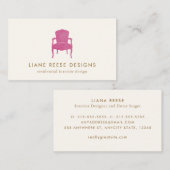 Logo van de Franse president Burgundy Visitekaartje (Voorkant / Achterkant)