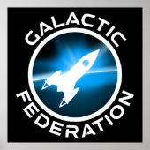 Logo van de Galactische Federatie Poster (Voorkant)